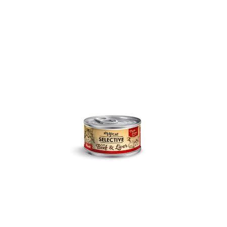 Mycat Sığır Etli Ve Ciğerli Kedi Konservesi 80gr Pate