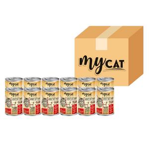 Sığır Parça Etli Yetişkin Kedi Konservesi 12'Li (400gr)
