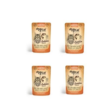 Mycat Somon Etli Pouch Yaş Mama 85gr 4009 (4'lü)