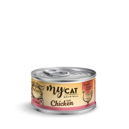 Mycat Tavuk Etli Pate Yavru Kedi Konservesi 80 Gr TEKLİ