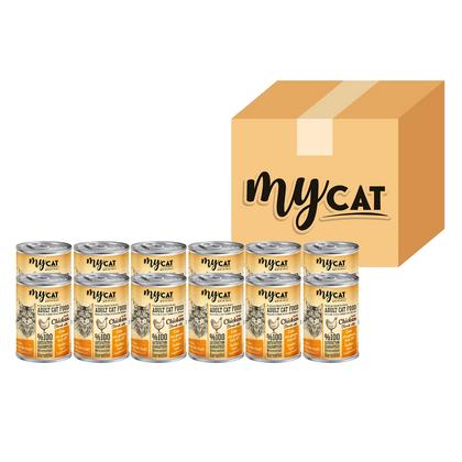 Tavuk Parça Etli Yetişkin Kedi Konservesi 12'Li (400gr)