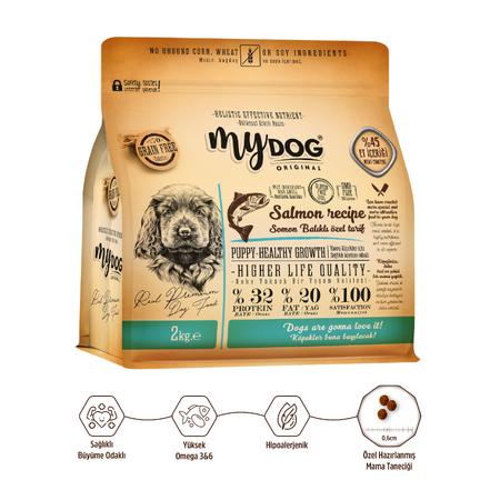 Az Tahıllı Somon Balıklı Yavru Köpek Maması 2kg