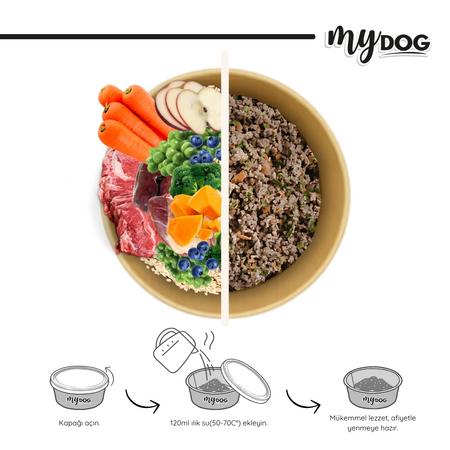 MYDOG DANA  ETLİ SEBZELİ   DOĞAL KÖPEK YEMEĞİ 40 GR