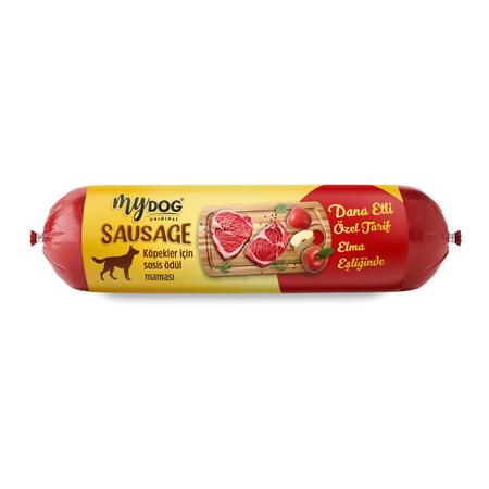 MYDOG HİNDİ ETLİ & YERFISTIKLI ÖDÜL SOSİSİ (90GR)