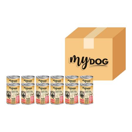 Mydog Kuzu Parça Etli Yavru Köpek Konservesi 12'Li (400gr) 
