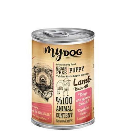 Mydog Kuzu Parça Etli Yavru Köpek Konservesi (400gr)