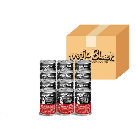 MYDOG MOJO BLACK NO :8 TAHILSIZ 400GR DANA ETLİ YETİŞKİN KÖPEK KONSERVESİ   12'Li