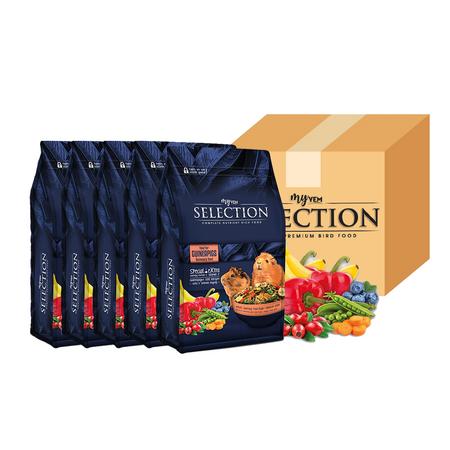 Myyem Selection Kuru Sebze ve Meyve Takviyeli Guinepig Yemi 1 kg (5'Li Paket)