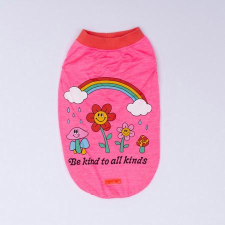 Neon Pembe Be Kind Tişört XL YPAW-24830
