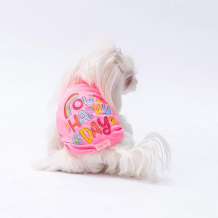Neon Pembe Happy Day Tişört 2XL YPAW-24837