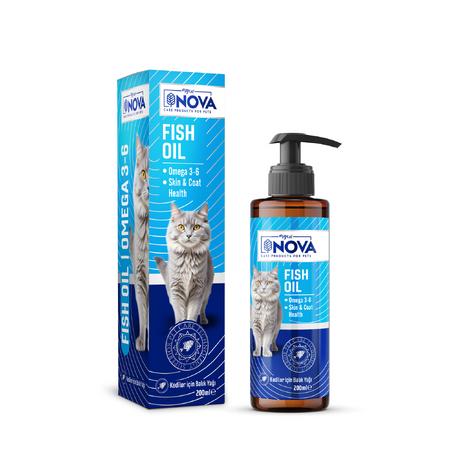 Premium Kediler İçin Balık Yağı Omega 3-6 200ML