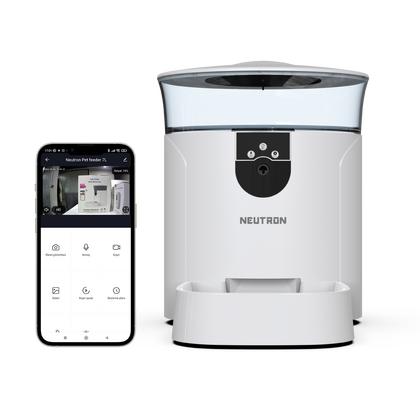 NTL-Kameralı ve Sesli Akıllı Mama Kabı Wi-Fİ Destekli 7 Litre Smart Pet Feeder (NTL-PF07LCAM)