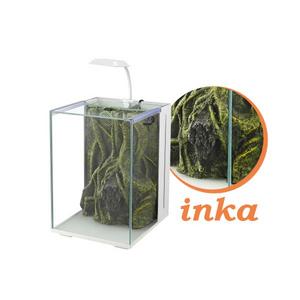 Nano Akvaryum Inca Dekorlu Beyaz
