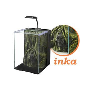 Nano Akvaryum Inca Dekorlu Siyah 