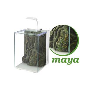 Nano Akvaryum Maya Dekorlu Beyaz 
