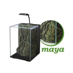 Nano Akvaryum Maya Dekorlu Siyah 
