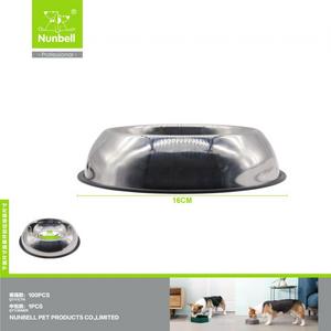 Nunbell Çelik Mama Kabı Oval 16cm has-8187