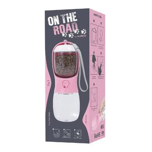 On The Road 2in1 Köpek Seyahat Suluğu 300 ML Pembe Renk Brsp-10554899