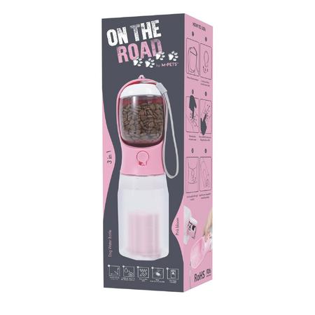 On The Road 3in1 Köpek Seyahat Suluğu 600 ML Pembe Renk Brsp-10554699