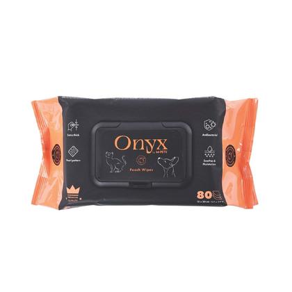 Onyx Şeftali Kokulu Kedi ve Köpekler İçin Temizleme Mendili 80'li Brsp-60106801