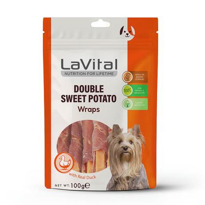 Ördek Eti Sarılı Tatlı Patates Çubuk Köpek Ödülü 100GR