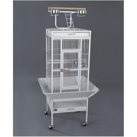 Papağan Kafes Ayaklı 45.7x45.7x156cm Beyaz