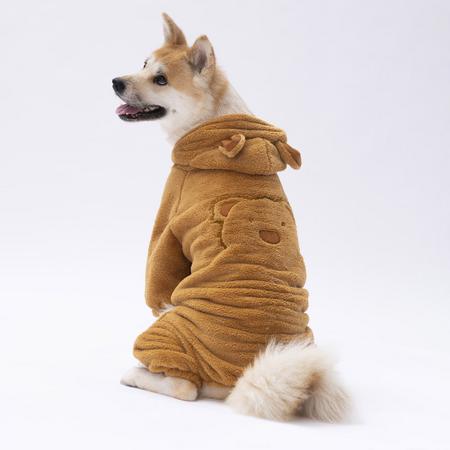 paw- 23931 Kahverengi Koala Büyük Irk Tulum 5Xl beden