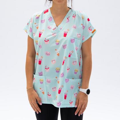 paw- PWSTR2023-06 Sweets Cats Forma – Medikal Önlük XL-2XL