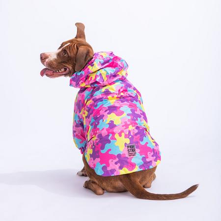paw-23559 rosea camuflage büyük ırk yağmurluk 6XL beden