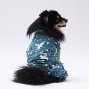 PAW-23925 MAVİ UNİCORN  PİJAMA TULUM XL