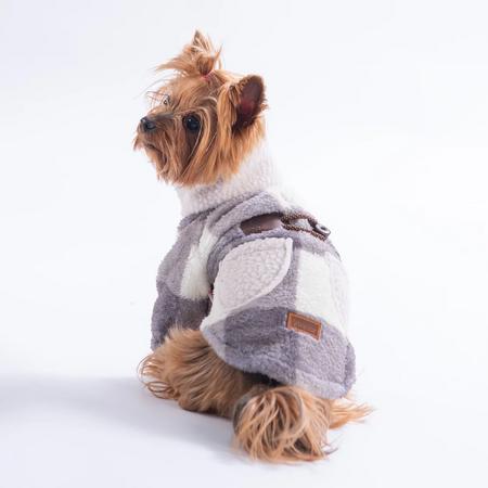 25217-Gri Chicago Checks Ceket 2XL Beden