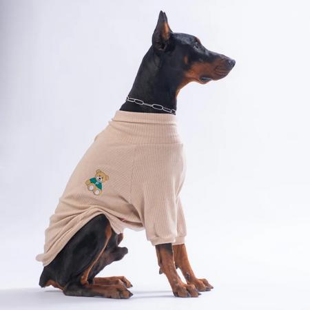 26753- Bej TeddyWood Big Sweat 7XL Beden