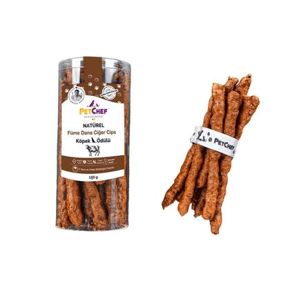 PCF-Füme Dana Ciğeri Köpek Ödül Cipsi (100 Gr)
