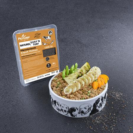 pcf-Naturel (Pişmiş) Surf & Turf Köpek Maması 1.5 kg