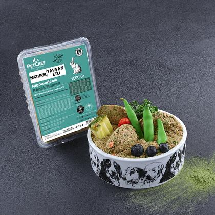  pcf NaturEl (pişmiş) Tavşan Etli köpek Maması 1 gr