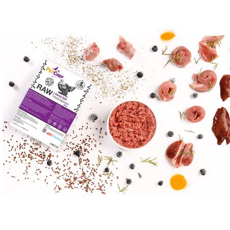PCF-Raw (Çiğ) Hindi Etli Kedi & Köpek Maması 500GR