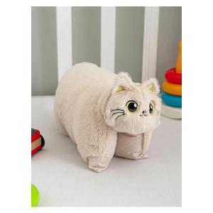 Peluş Dolgulu Nakışlı Kedi ve Köpek Açılabilir Kırlent Oyuncak