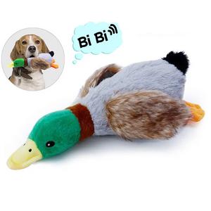 Peluş Sesli Ördek Köpek Oyuncağı Hg-3172