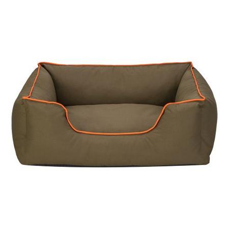 Pet Comfort Alpha Köpek Yatağı Haki w Turuncu Biye M 80x65cm 7836