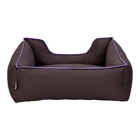 Pet Comfort Alpha Köpek Yatağı Kahverengi w Mor Biye M 80x65cm 7839