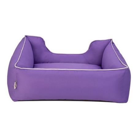 Pet Comfort Alpha Köpek Yatağı Mor w Beyaz Biye M 80x65cm 7845