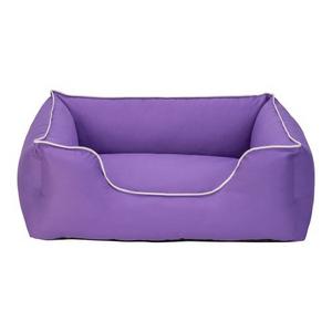 Pet Comfort Alpha Köpek Yatağı Mor w Beyaz Biye M 80x65cm 7845