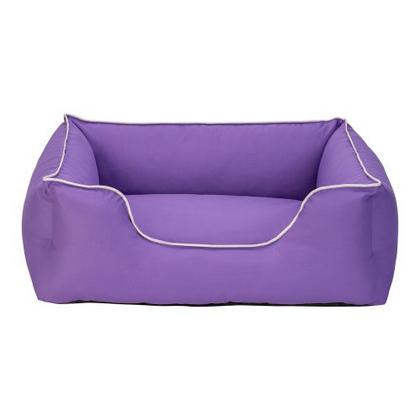 Pet Comfort Alpha Köpek Yatağı Mor w Beyaz Biye M 80x65cm 7845