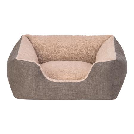 Pet Comfort Echo Kahve-Bej Kedi ve Köpek Yatağı S 60x50cm 7494