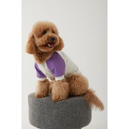 pet elegante collage ceket l mor