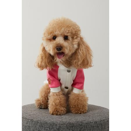 pet elegante collage ceket m pembe