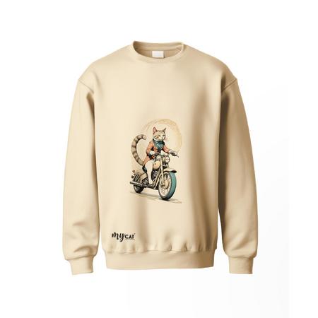 Pet Elegante Mycat Motorlu Kedi Sweatshirt s