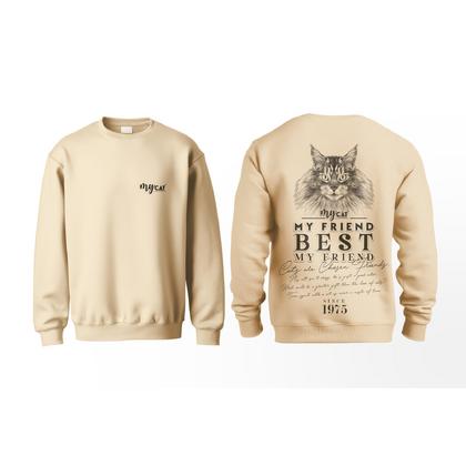 Pet Elegante Mycat My Best Friend Sweatshirt  s