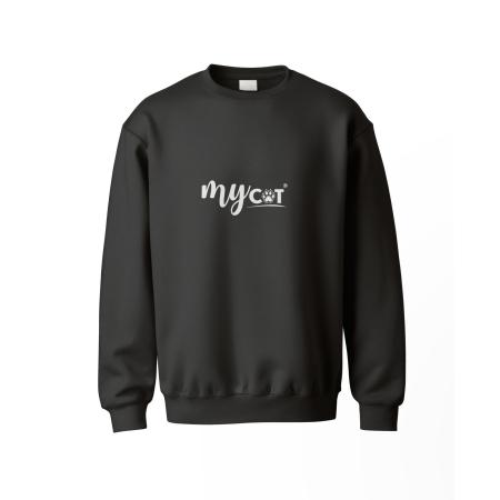 Pet Elegante Siyah  Mycat Yazılı Sweatshirt l