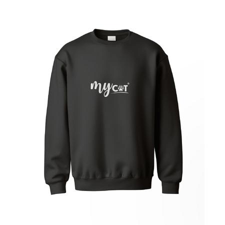 Pet Elegante Siyah  Mycat Yazılı Sweatshirt m